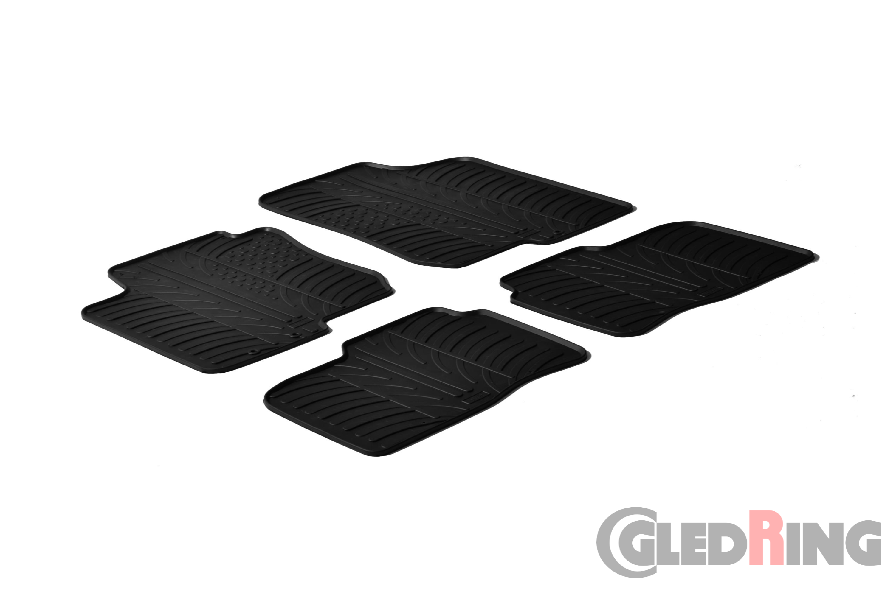 Original Gledring Passform Fußmatten Gummimatten 4 Tlg.+Fixing - Kia Ceed 2012-08.2015